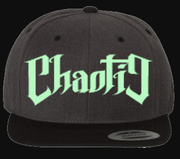 "Chaotic" (Glow in the dark) 5 panel snapback